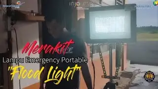 Merakit Emergency Portable Lighting Equipment jenis Flood Light