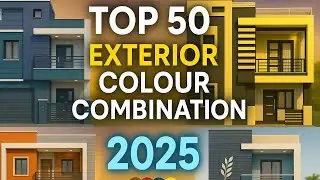 Top 50 Exterior Colour Combination 2025 | Modern House Front Design | New Paint Ideas