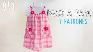 Vestido Lindo para niñas súper facil y con patrones incluidos en varias tallas