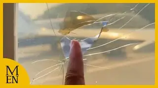 Passengers spot 'cracked' window on Manchester Ryanair flight