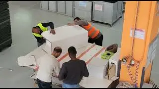 Honeycomb Paper Display Stand POSM EGYPT- The Boards AND the stands are made in DOPACK factory.