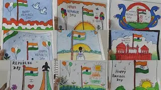 Indian Flag Drawing ll Easy Republic Day Drawing ll Painting ll Easy Drawing 