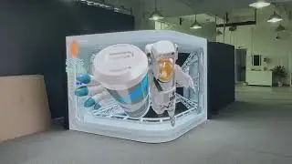Stunning Naked-Eye 3D LED Display: A Mind-Blowing Fusion of Technology & Art!