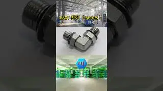 carbon steel hydraulic adapter fitting Male O-ring bossORB 90Degree elbow 6807 Nut Washer Adjustable