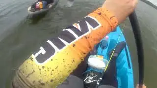 Teste do caiaque caiman 100 no enorme rio Araguaia.