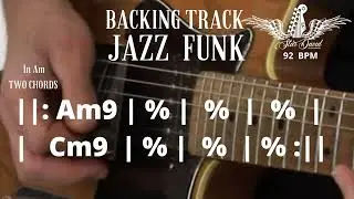 Backing Track Jazz Funk  Two Chords in Am & Cm
