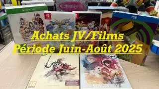 Achats JV/Films - P&eacute;riode Juin - Ao&ucirc;t 2025 #review #gaming #steelbook #film #collection #collector