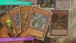 YUGIOH Anti Meta Dark World Test Hand Combos March 2023