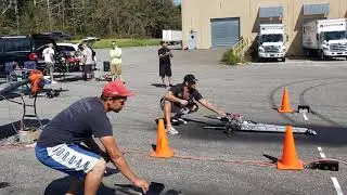 Komson 57cc twin bartolone vs M.Batz obr 57cc twin almost crash video(NITROSTREETS)