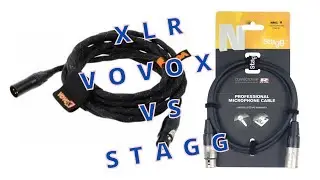 xlr cables comparison vovox vs stagg