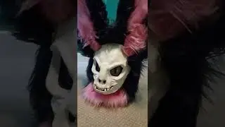 Almost done refurbishing #furry #fursuit #skullmask #skulldog #skullcat