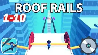 Roof Rails Game App Gameplay Walkthrough Level 1-10 iOS, Android Online Offline Noob vs Hack