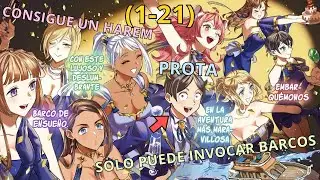 🛳️ Era un Simple Otaku pero se Cayo al Mar y le mandaron a un Isekai 🛳️ | Resumen Manga