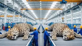 The $100,000 Transformation: How Raw Leopard Hides Become Luxury Icons🐆
