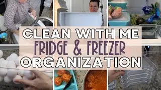 Fridge & Freezer Organization Ideas | Clean with Me | Declutter | Small Space Organizing Hacks