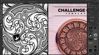 Challenge Coin Vector Design For Laser Engraving & Dancing on the Ceiling
