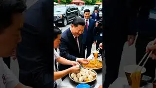 President of China Visits Local Food Market | Cultural Exchange & Diplomacy in Action