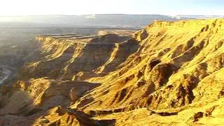 Sunset from edge of Fish River Canyon