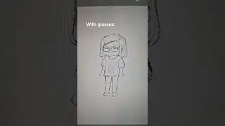 My struggles with wearing glasses :/  #drawing #digitalartist