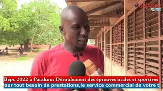 BEPC 2022 &Agrave; PARAKOU: Les candidats admissibles planchent pour les &eacute;preuves orales et sportives