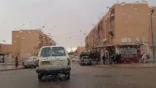 حاسي الرمل hassi r'mel ، أجواء ممطرة وباردة بالمدينة الصناعية