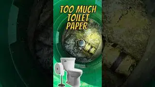Heavy toilet paper use is one of the leading causes of backups in septic tanks 😳 #shorts