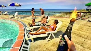GTA 5 - Fire Bottle vs NPC's Ragdolls | Euphoria Physics Ragdolls 2026