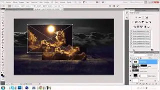 Photoshop Tutorial - Basic Compocicion - Luna y Sol