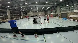 Defensive Hintertor Kamera ganzes Spiel