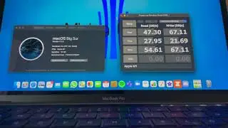 Apple MacBook Pro M1 2021 Speedtest AmorphousDiskMark 1.1