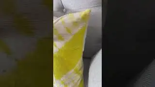Yellow African Indigo Pillow Cushion Cover, Blue Mudcloth Pillowcase, Denim Pillow
