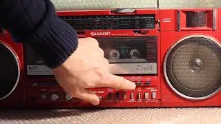 Rare SHARP GF-550 radio stereo quick test