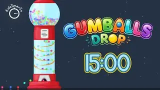 15 Min Gumball Machine Countdown! ✨🔴🍬 Fun Visual Timer for Kids