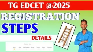 TG EDCET 2025 REGISTRATION STEPS 🪜🎯🚨 DETAILS/DANDU VENKAT RAMULU 
