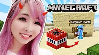 Pranking my friends with TNT house in Minecraft! ft. OfflineTV, Sykkuno & Valkyrae
