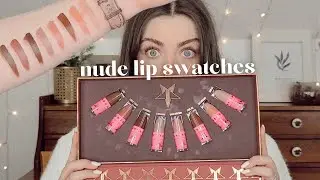 jeffree star cosmetics velour nude liquid lip swatches