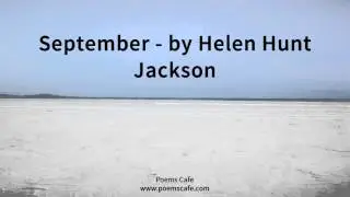 September   by Helen Hunt Jackson