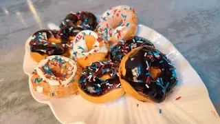 Homemade Chocolate Donuts | Evening Snack | chocolate Glaze | Sugar Glaze | Easy Donuts Recipe|