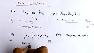 Iupac nomenclature of organic compounds ll iupac system, iupac naming of alcohol 
