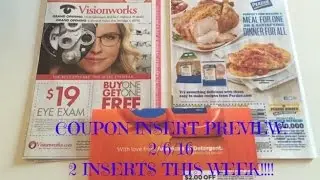 2/7/16-Sunday Coupon Insert Preview....2 Inserts This Week!