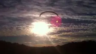 flying into sunset