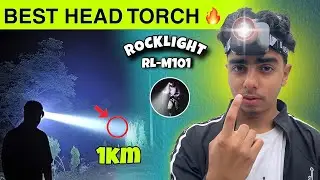 ROCKLIGHT RL-M101 Head Torch light || High Brightness & long range torch || Metal Body