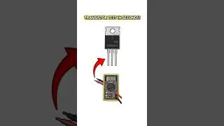 Transistor testing using multimeter || #Electronics #shorts#electroniccircuit