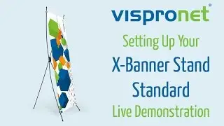 Advertising Banner Stand Setup - X-Banner Stand Standard