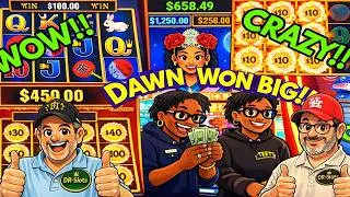 Big Dragon Link Slot Bets with DR-Slots Promotion Winner Dawn at Coushatta Casino!
