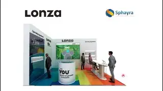 A virtual booth experience that was identical to LONZA's trade show booth design