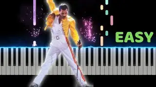 Queen - ANOTHER ONE BITES THE DUST - Easy Piano Tutorial with SHEET MUSIC