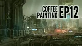 CoffeePainting: Sci-fi city