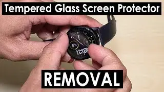Samsung Galaxy Watch Active 2 | Removing Tempered Glass Screen Protector (YMHML) [4K]