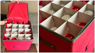 Распаковка и обзор коробки для хранения рождественских украшений
